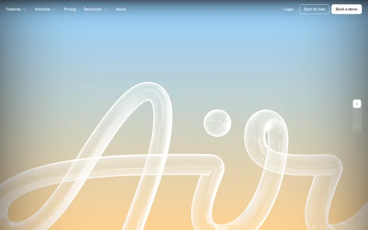Air 首屏截图