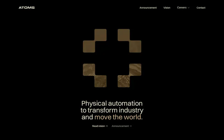 Atoms 首屏截图