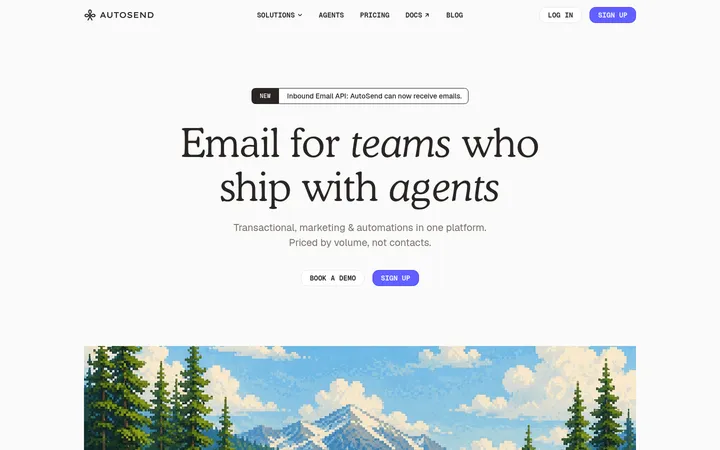 AutoSend 首屏截图