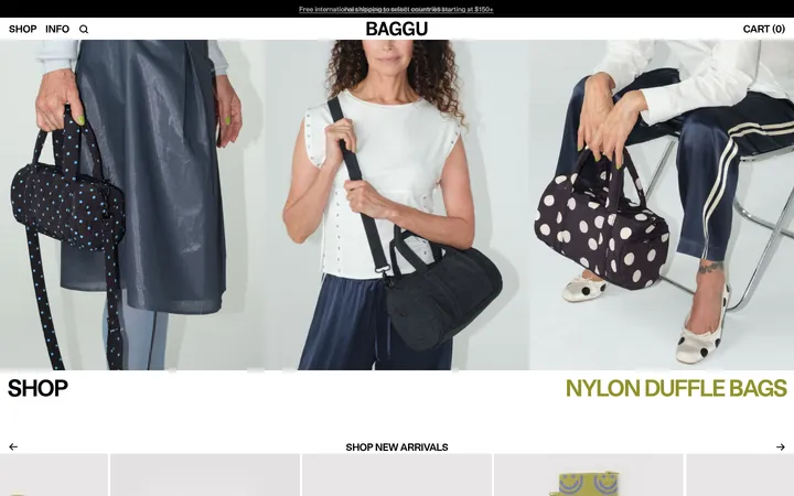 BAGGU 首屏截图