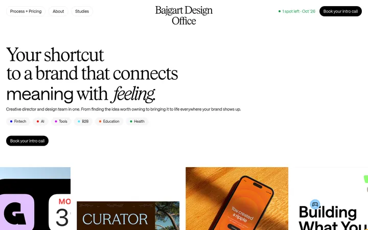 Bajgart Office 首屏截图