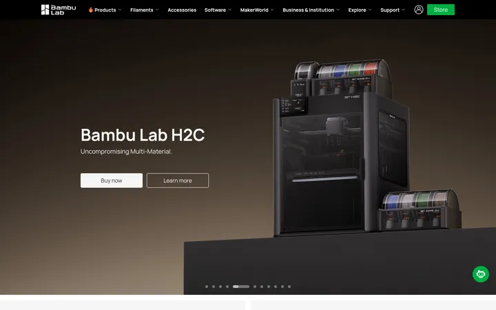 Bambu Lab 首屏截图