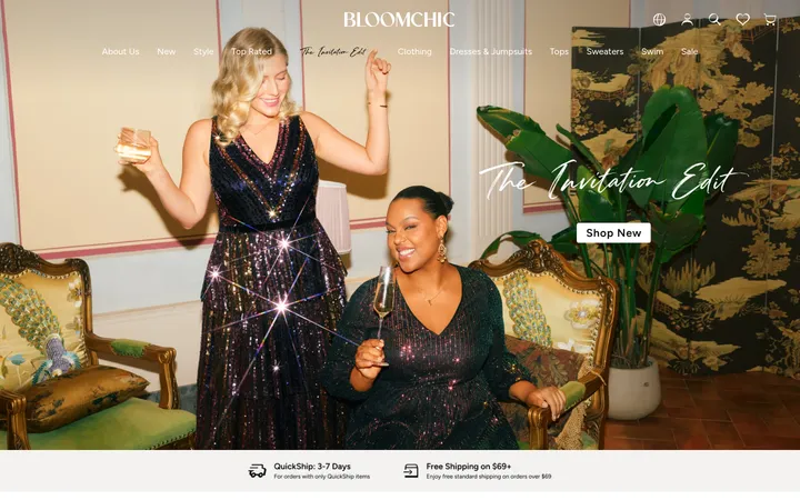 BloomChic 首屏截图