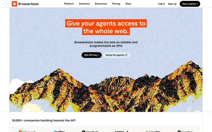 Browserbase 首屏截图