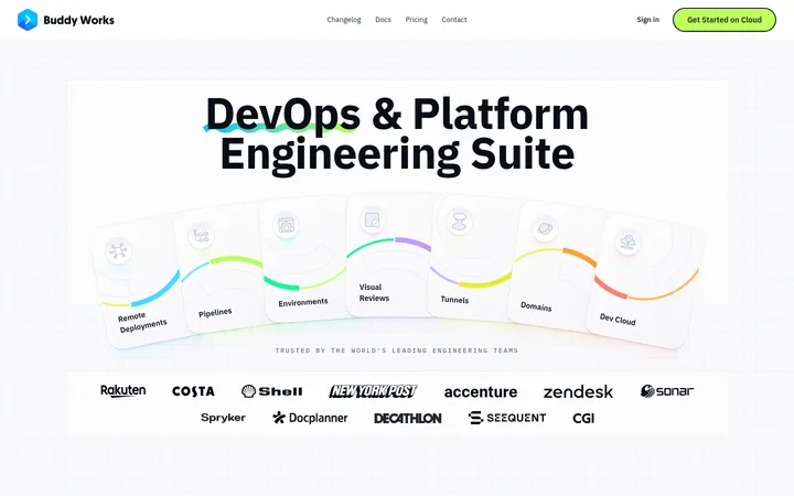 Buddy — Homepage 首屏截图