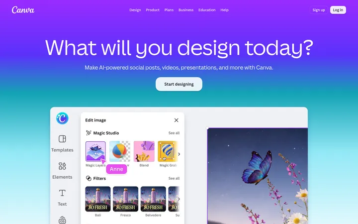 Canva 首屏截图