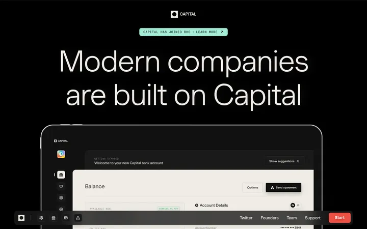 Capital 首屏截图