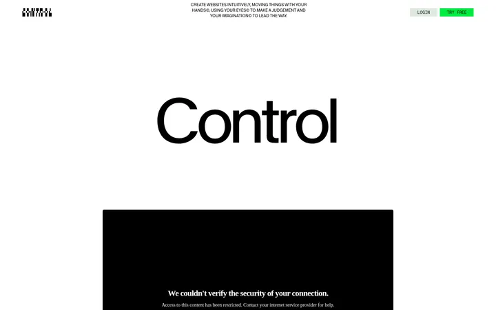 Control 首屏截图