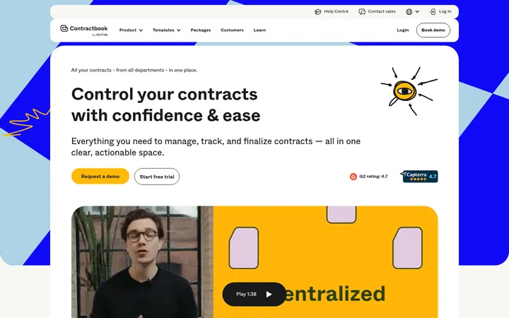 Contractbook 首屏截图