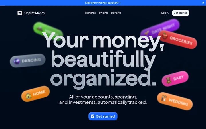 Copilot Money 首屏截图