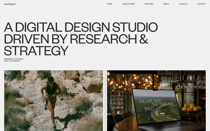 Dash Digital Studio 首屏截图