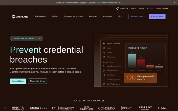 Dashlane 首屏截图