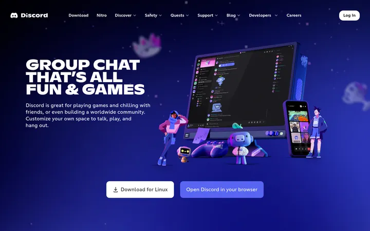 Discord 首屏截图