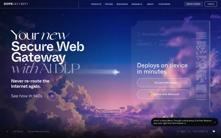 dope.security 首屏截图
