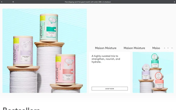 Drunk Elephant 首屏截图