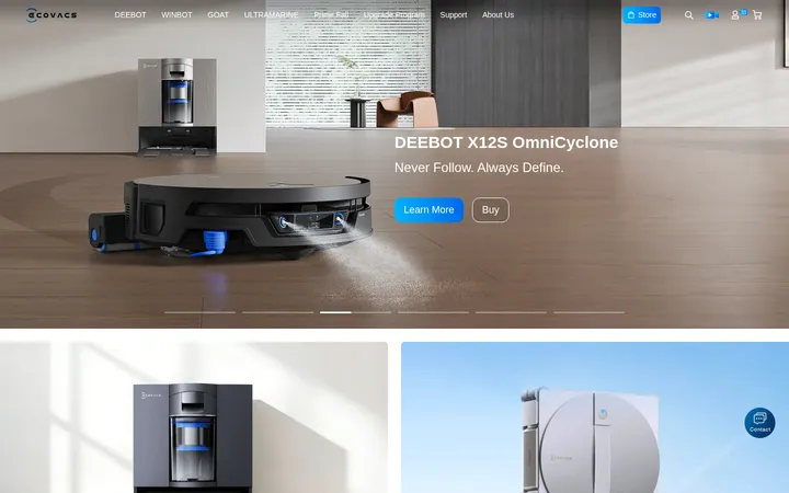 ECOVACS 首屏截图