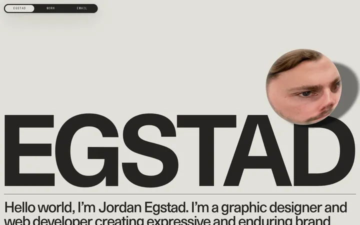 Egstad 首屏截图