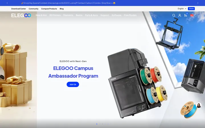 ELEGOO 首屏截图