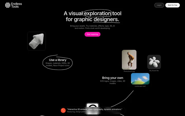 Endless Tools 首屏截图