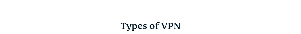 VPN类型介绍