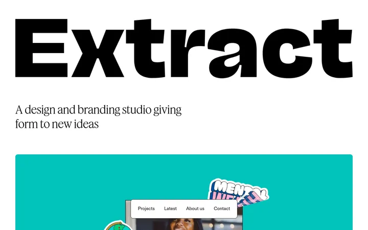 Extract Studio 首屏截图