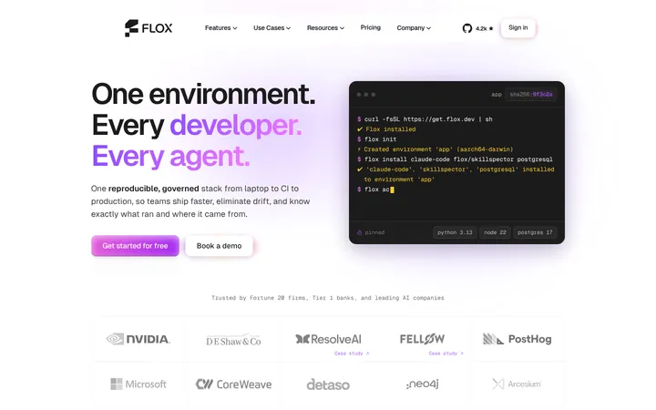 Flox 首屏截图