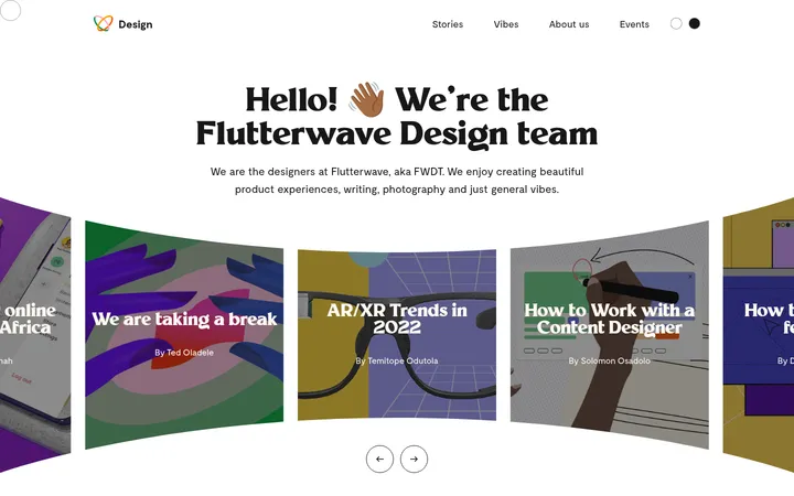 Flutterwave Design 首屏截图