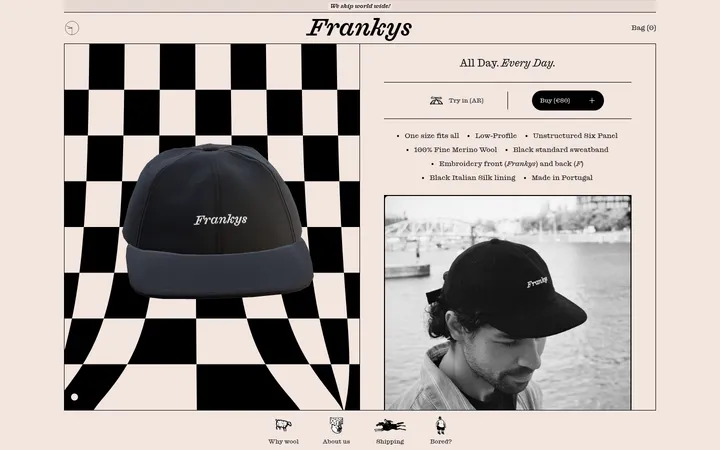 Frankys 首屏截图