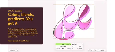 彩色字体