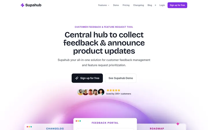 Supahub 首屏截图