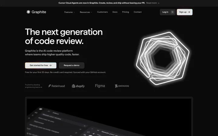 Graphite 首屏截图