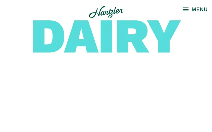 Hartzler Family Dairy 首屏截图