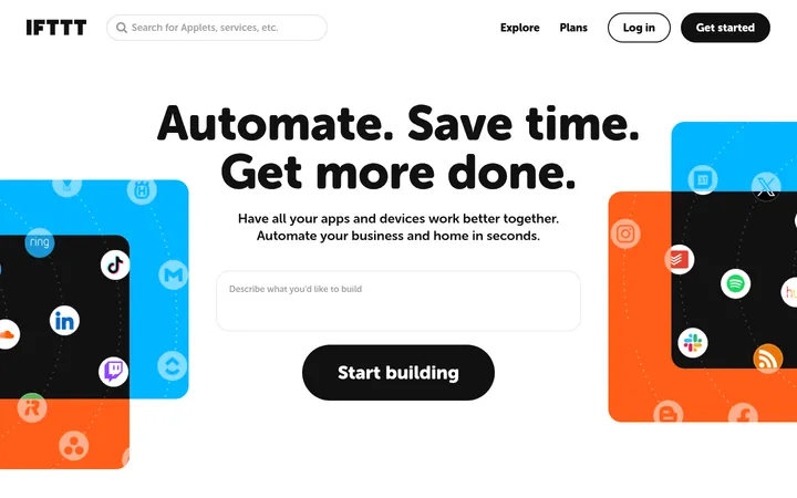 IFTTT 首屏截图