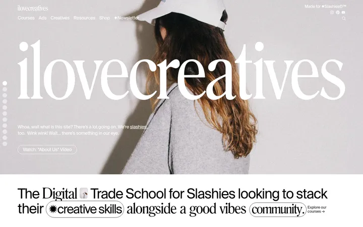 ilovecreatives 首屏截图