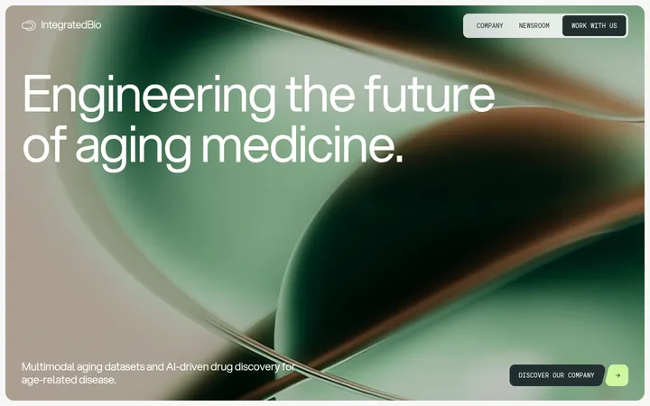 Integrated Biosciences 首屏截图