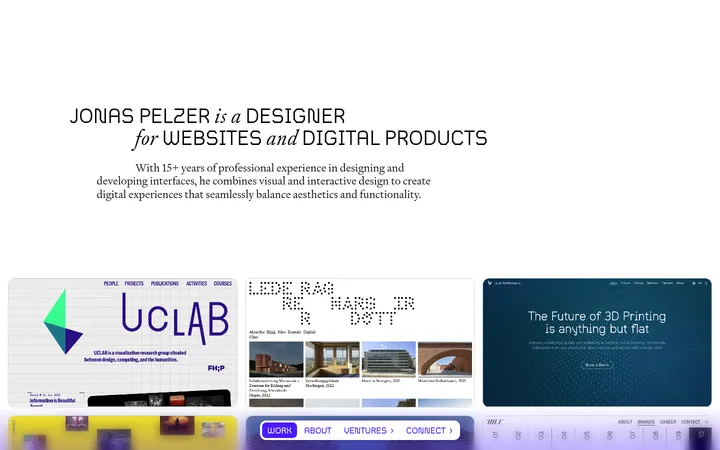 Jonas Pelzer 首屏截图