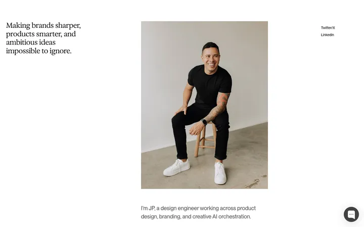JP Works — About 首屏截图