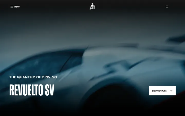 Lamborghini 首屏截图