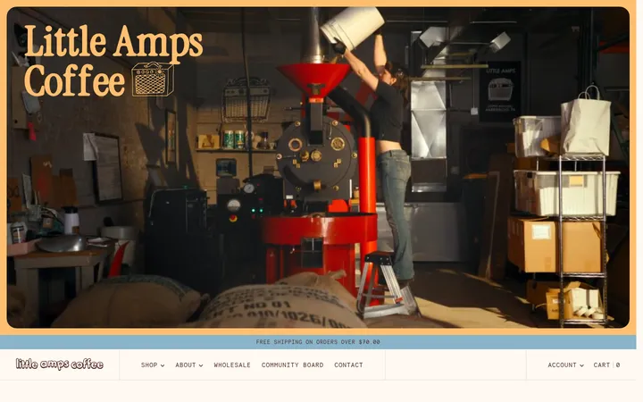 Little Amps Coffee 首屏截图