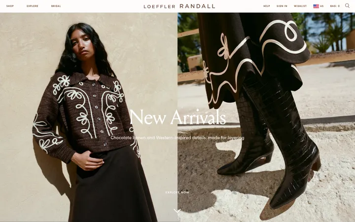 Loeffler Randall 首屏截图