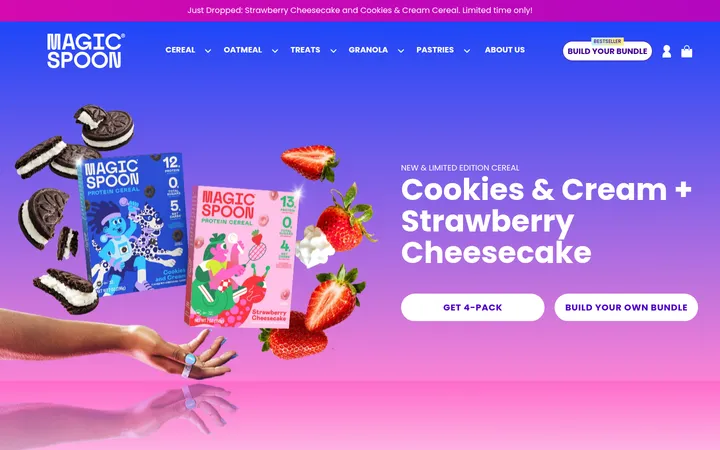 Magic Spoon 首屏截图