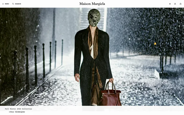 Maison Margiela 首屏截图