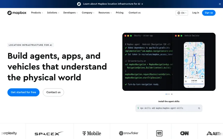Mapbox 首屏截图