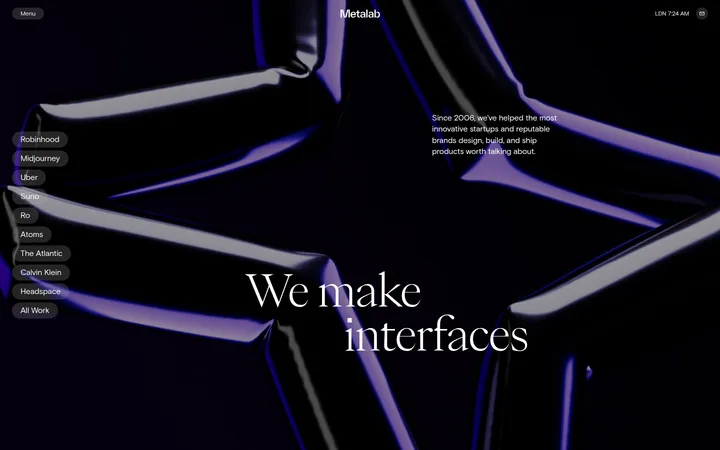 Metalab 首屏截图