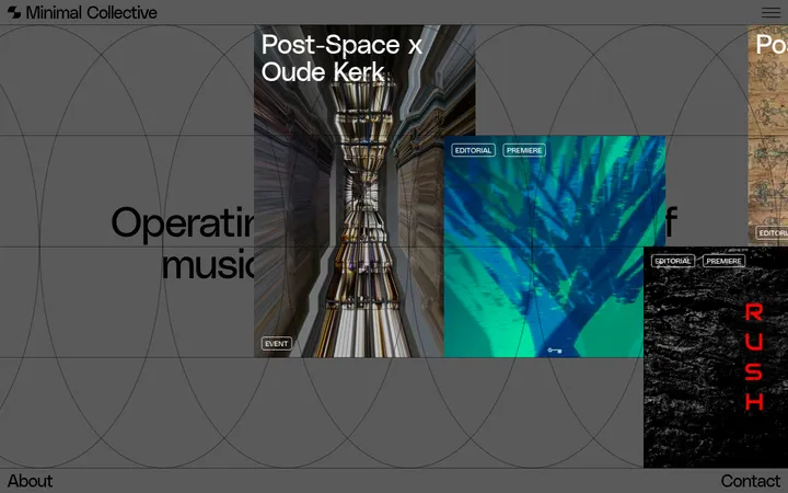 Minimal Collective 首屏截图