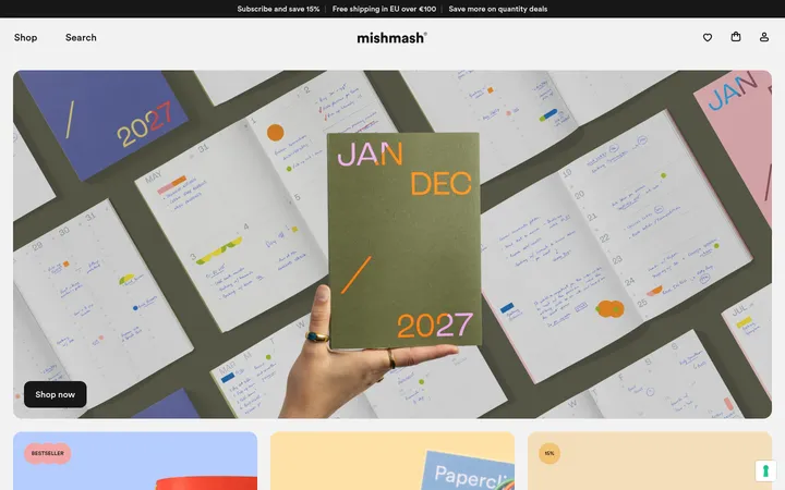 mishmash 首屏截图