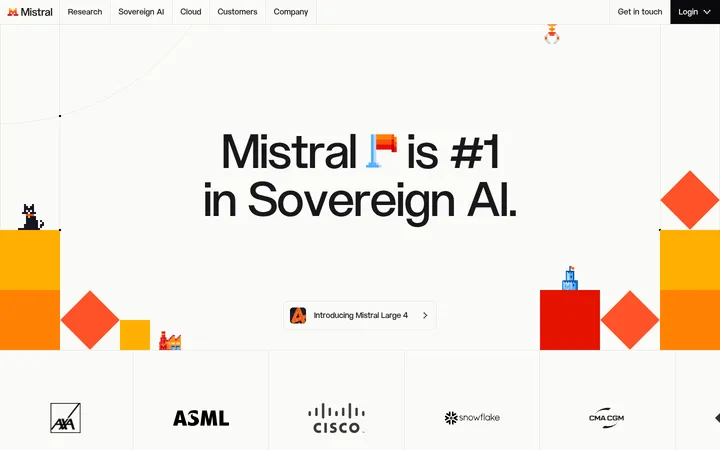 Mistral 首屏截图