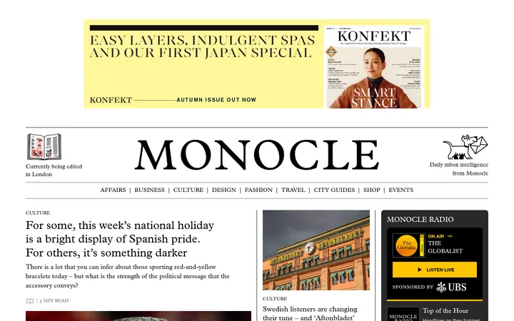 Monocle 首屏截图
