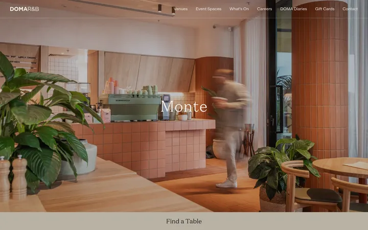 DOMA R&B — Monte 首屏截图