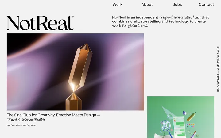 Not Real 首屏截图